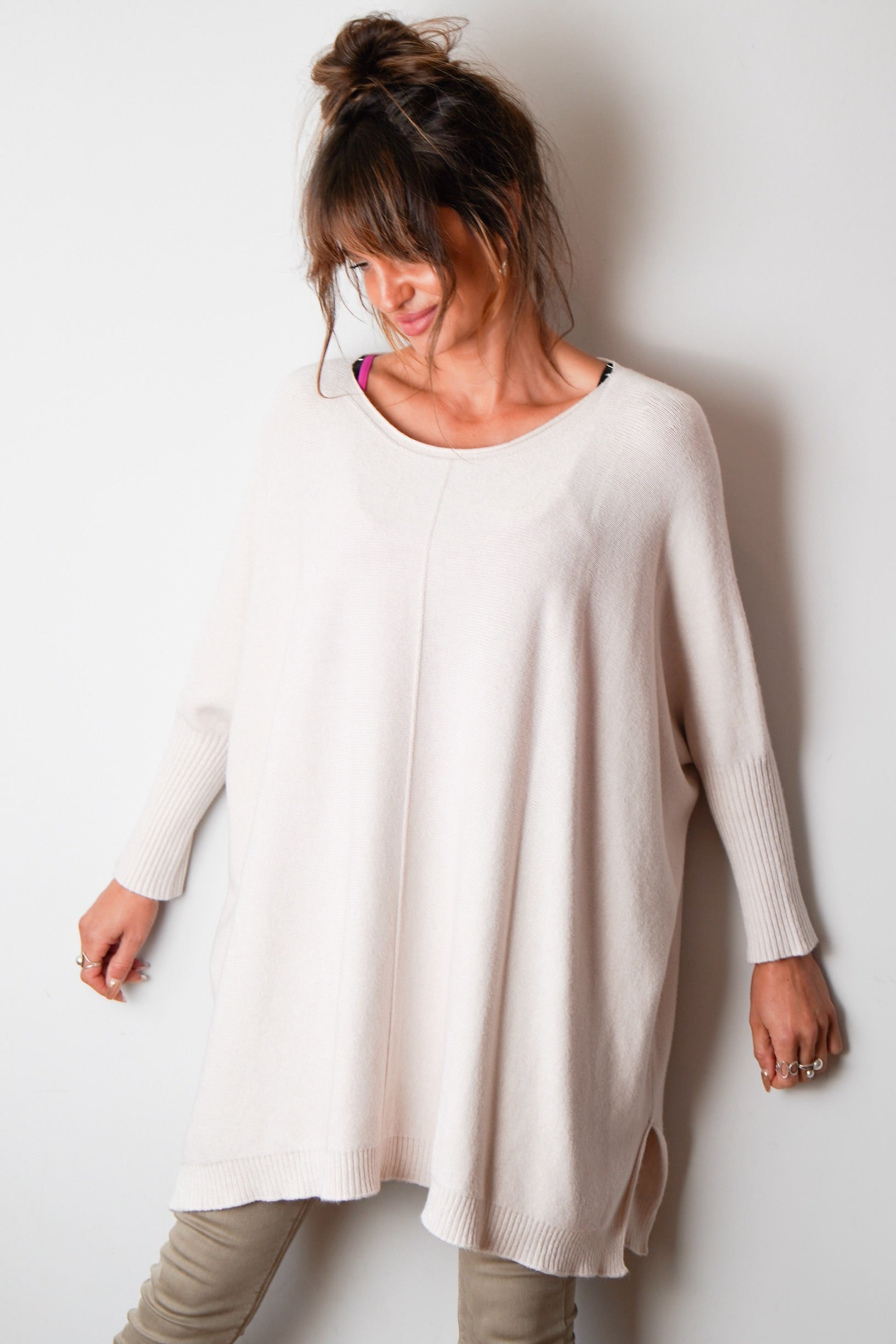 Long slouchy jumper sale